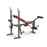 Halterbank - verstelbaar - 122x160x114cm - tot 200 kg - zwart