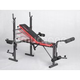 Halterbank - verstelbaar - 122x160x114cm - tot 200 kg - zwart