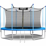 Trampoline - 404 cm - 13ft - met net - tot 150 kg - lichtblauw