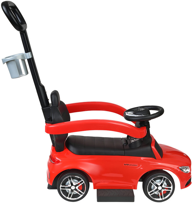 Duwauto - Mercedes C63 - Veiligheidshekje - Rood