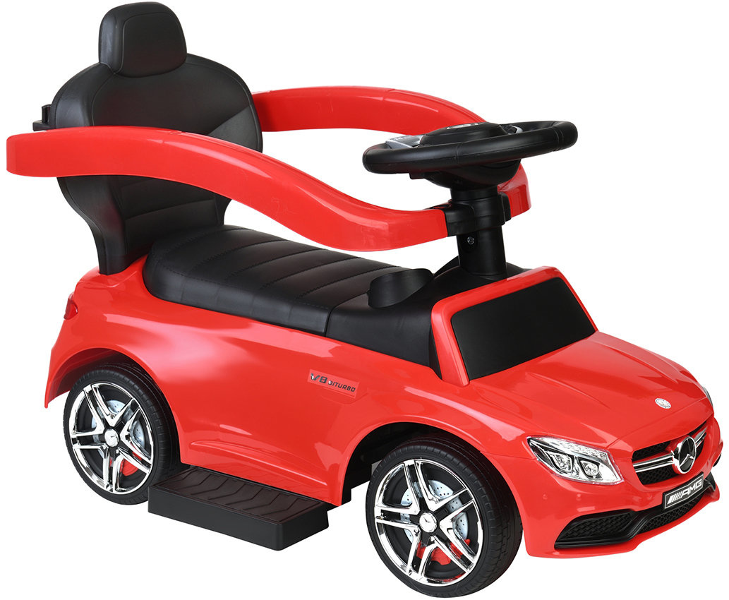 Duwauto - Mercedes C63 - Veiligheidshekje - Rood