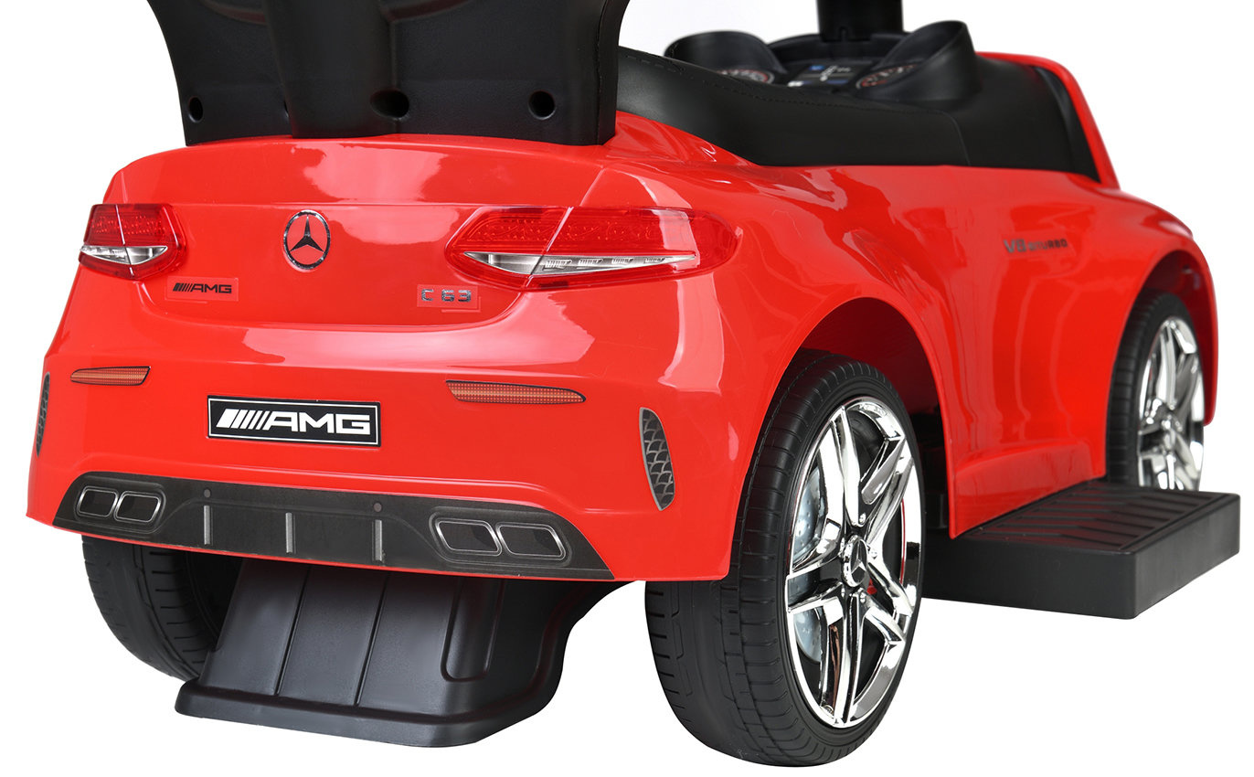 Duwauto - Mercedes C63 - Veiligheidshekje - Rood
