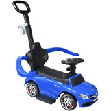 Duwauto Mercedes C63 - 3in1 - Veiligheidshekje - Blauw