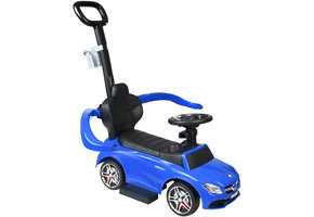 Duwauto Mercedes C63 - 3in1 - Veiligheidshekje - Blauw