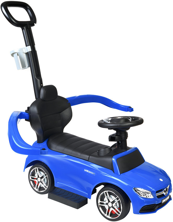 Duwauto Mercedes C63 - 3in1 - Veiligheidshekje - Blauw