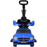 Duwauto Mercedes C63 - 3in1 - Veiligheidshekje - Blauw