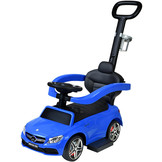 Duwauto Mercedes C63 - 3in1 - Veiligheidshekje - Blauw