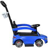 Duwauto Mercedes C63 - 3in1 - Veiligheidshekje - Blauw