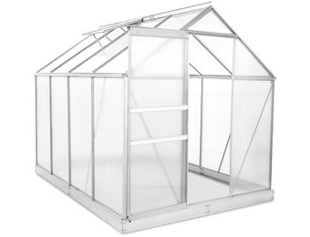 Tuinkas XL 4.8x3x1.9m - Versterkte folie - Metalen buizen - Wit