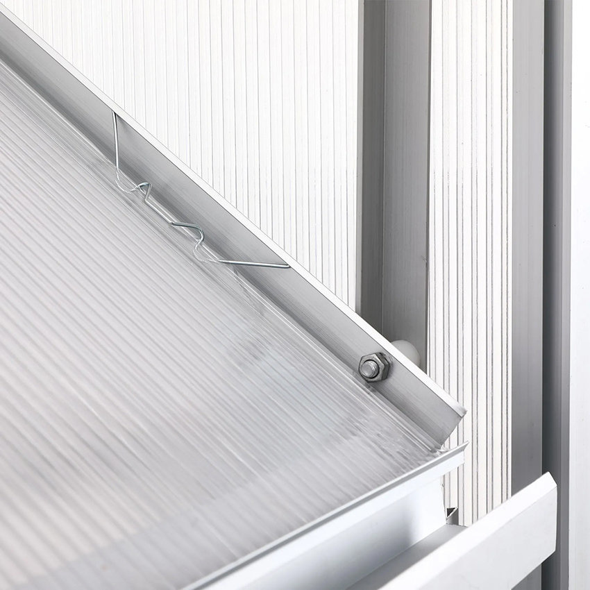 Tuinkas 3x2.2x1.9m - Versterkte folie - Metalen buizen - Wit