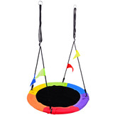 Nestschommel 110 cm - Regenboog - Waterafstotend