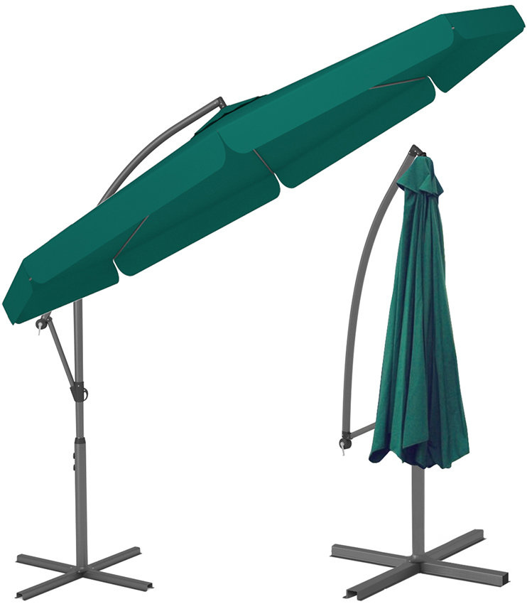 Zweefparasol - 300cm - Verstelbaar - Groen