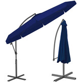 Zweefparasol - Ø 300cm - Verstelbaar & Waterdicht - Blauw