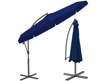 Zweefparasol - Ø 300cm - Verstelbaar & Waterdicht - Blauw