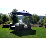 Zweefparasol - Ø 300cm - Verstelbaar & Waterdicht - Blauw