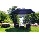 Zweefparasol - Ø 300cm - Verstelbaar & Waterdicht - Blauw