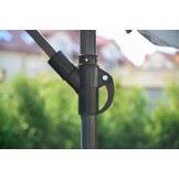 Zweefparasol - 300cm - Verstelbaar - Waterdicht - Stalen constructie - Ventilatie - Beige