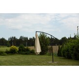 Zweefparasol - 300cm - Verstelbaar - Waterdicht - Stalen constructie - Ventilatie - Beige
