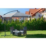 Zweefparasol - 300cm - Verstelbaar en Waterdicht - Zwart