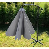 Zweefparasol - 300cm - Verstelbaar en Waterdicht - Zwart