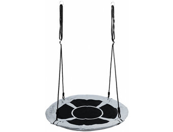 Nestschommel - 100 cm - Kraaienontwerp - Grijs