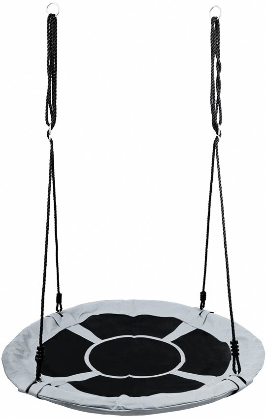 Nestschommel - 100 cm - Kraaienontwerp - Grijs