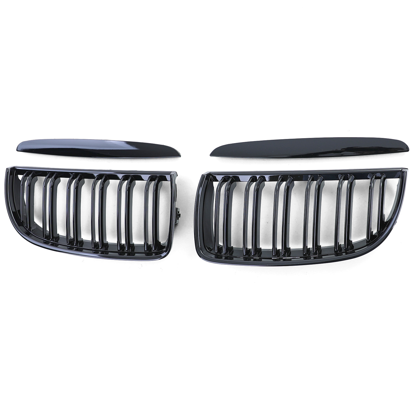 Grill nieren - BMW 3 Serie E90 E91 - Sportieve look - Zwart glans