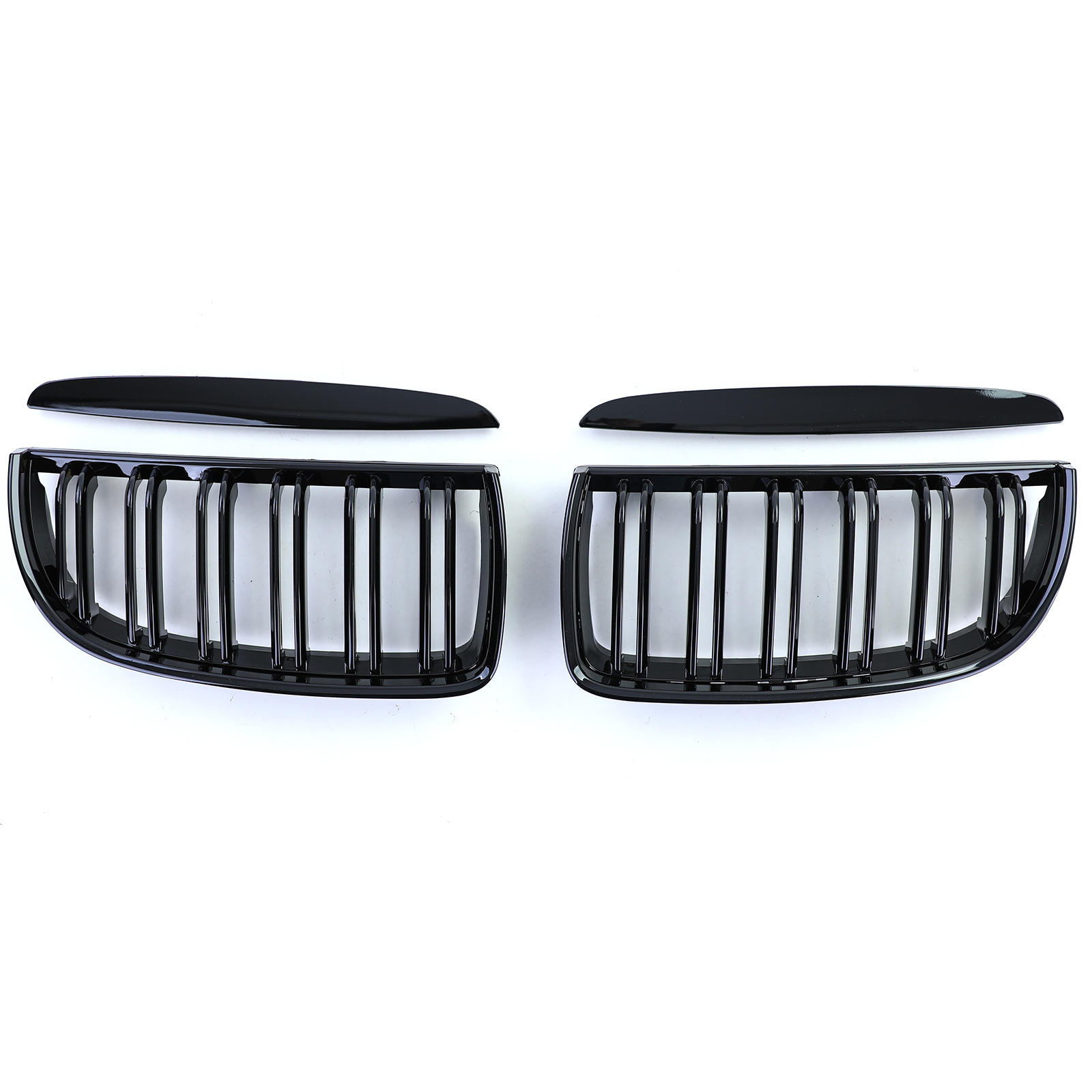 Grill nieren - BMW 3 Serie E90 E91 - Sportieve look - Zwart glans