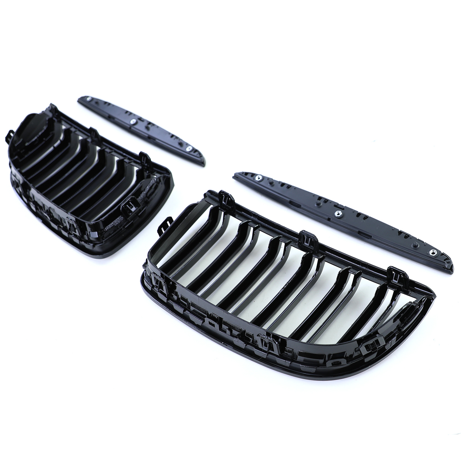 Grill nieren - BMW 3 Serie E90 E91 - Sportieve look - Zwart glans