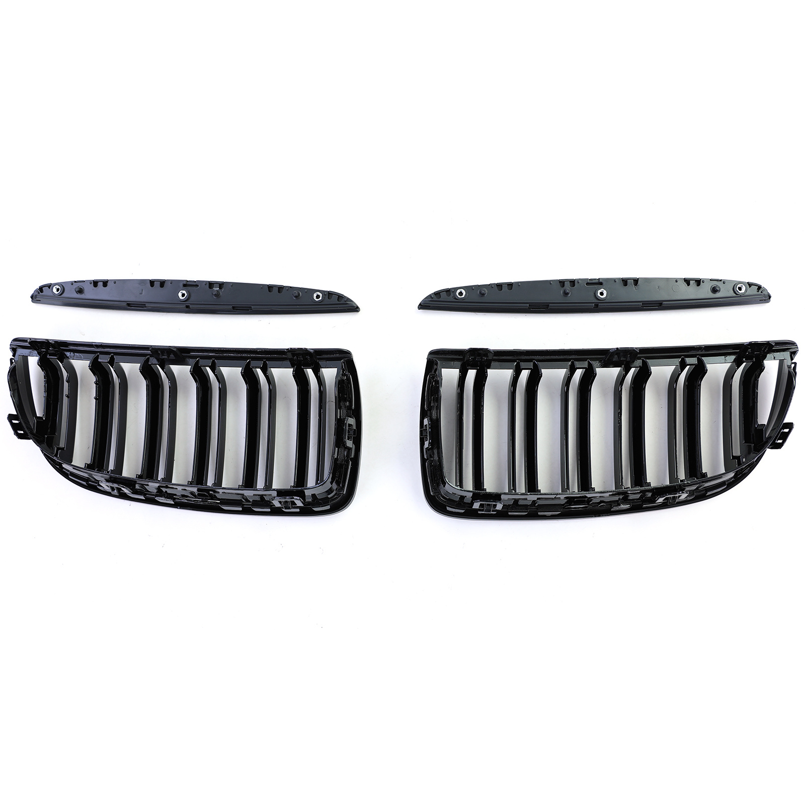 Grill nieren - BMW 3 Serie E90 E91 - Sportieve look - Zwart glans