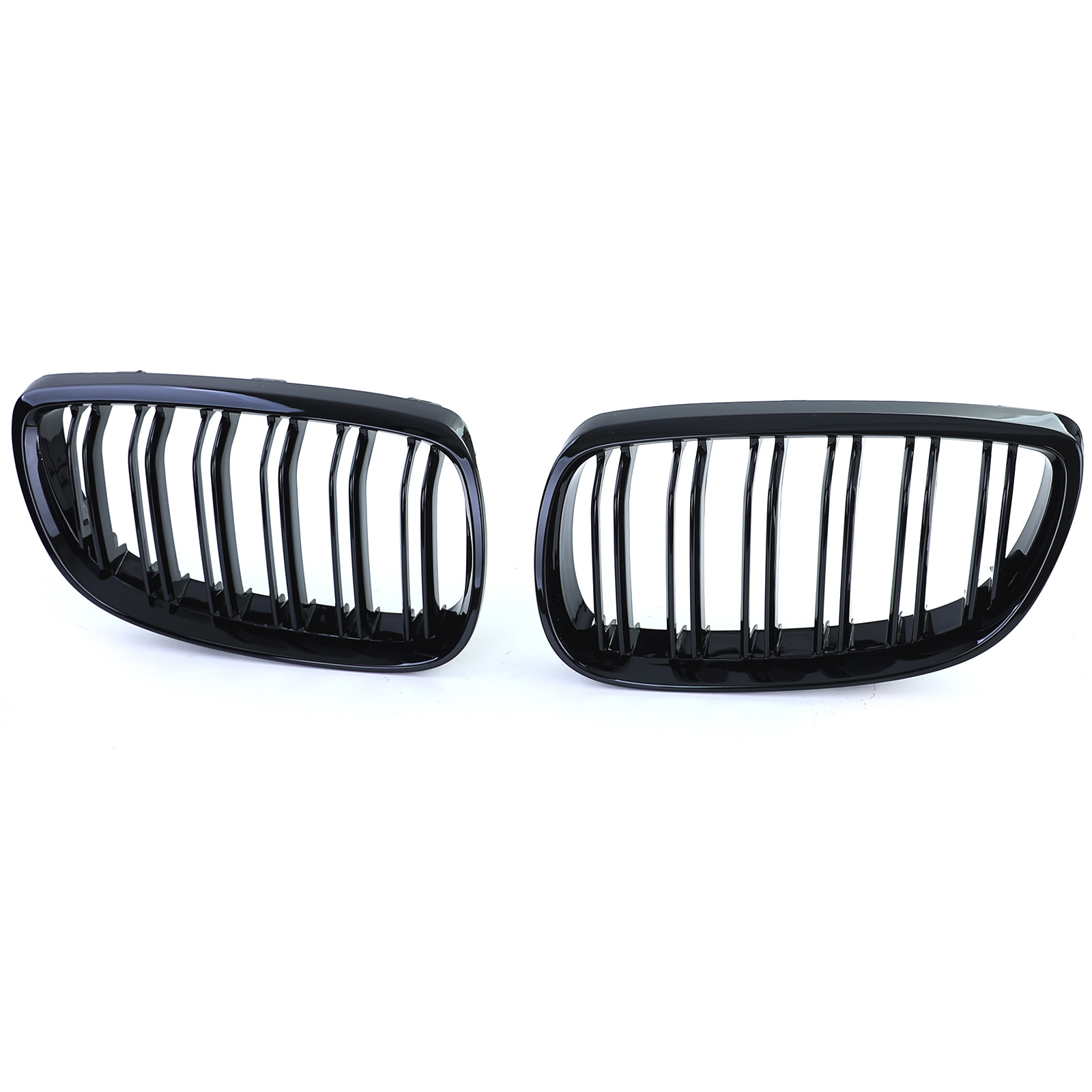 Grill nieren - BMW 3 Serie E92 E93 - Dubbele stang - Glans zwart
