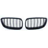 Grill nieren - geschikt voor BMW 3 Serie E92 E93 - Dubbele stang - Glans zwart