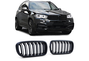 Grill nieren geschikt voor BMW X5 F15 X6 F16 - Sportieve look - Performance Zwart