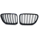 Grill Nieren - BMW X1 E84 0-15 - Dubbele Brug - Glanzend Zwart