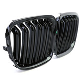 Grill Nieren - BMW X1 E84 0-15 - Dubbele Brug - Glanzend Zwart