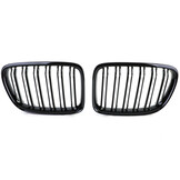 Grill Nieren geschikt voor BMW X1 E84 0-15 - Dubbele Brug - Glanzend Zwart