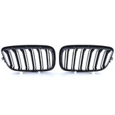 Grill nieren geschikt voor BMW X5 E70 X6 E71 - Dubbele stang - Performance zwart mat