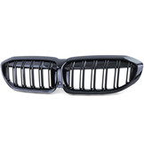 Grill Nieren - BMW 3 Serie G20 G21 - Dubbele stang - Zwart glans