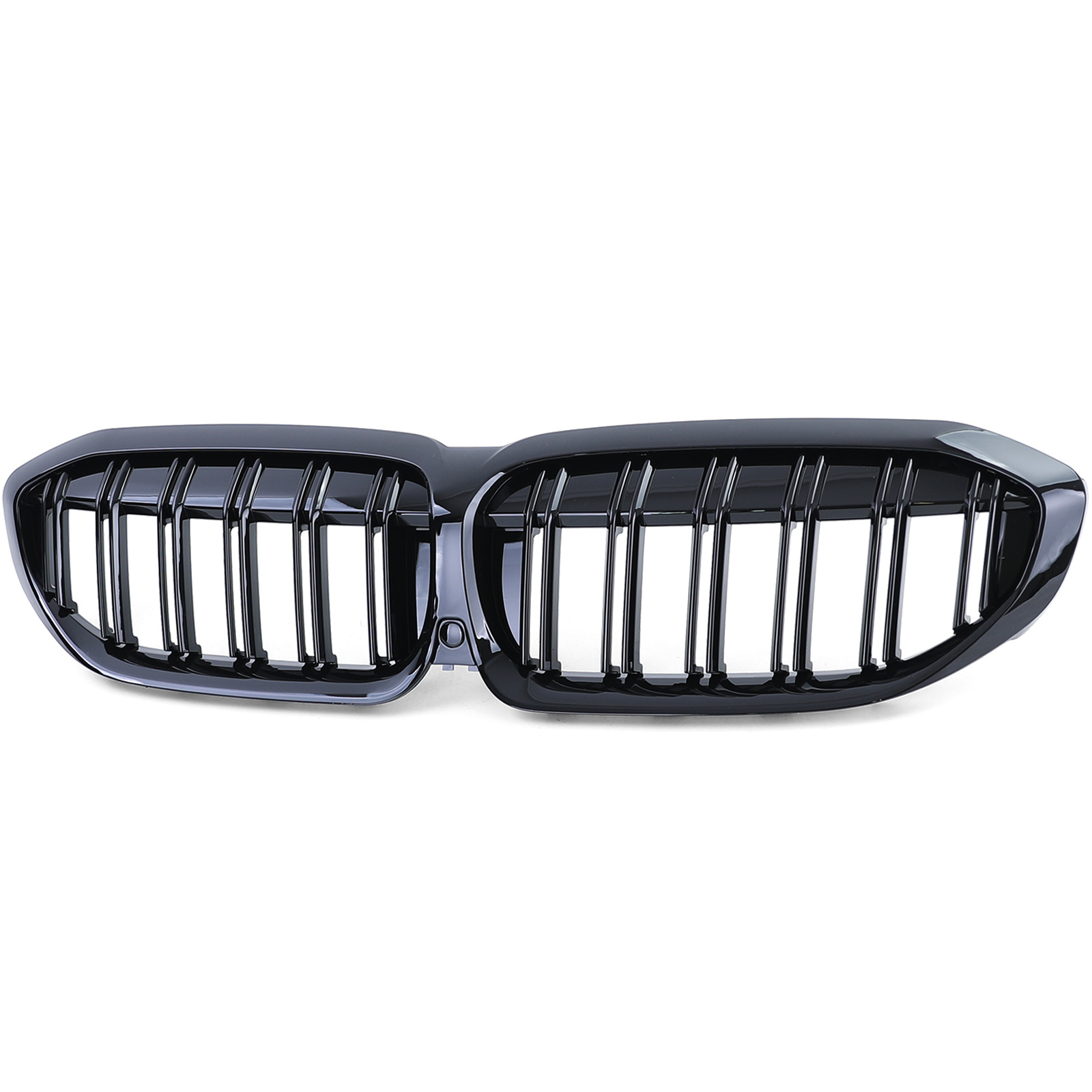 Grill Nieren geschikt voor BMW 3 Serie G20 G21 - Dubbele stang - Zwart glans