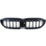 Grill Nieren - BMW 3 Serie G20 G21 - Dubbele stang - Zwart glans