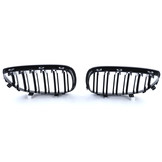 Grill nieren - BMW 5 serie E60 E61 03-10 - Dubbele stang - Zwart glans