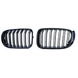 Grill nieren geschikt voor BMW X3 F25 X4 F26 - Dubbele stang - Zwarte glans