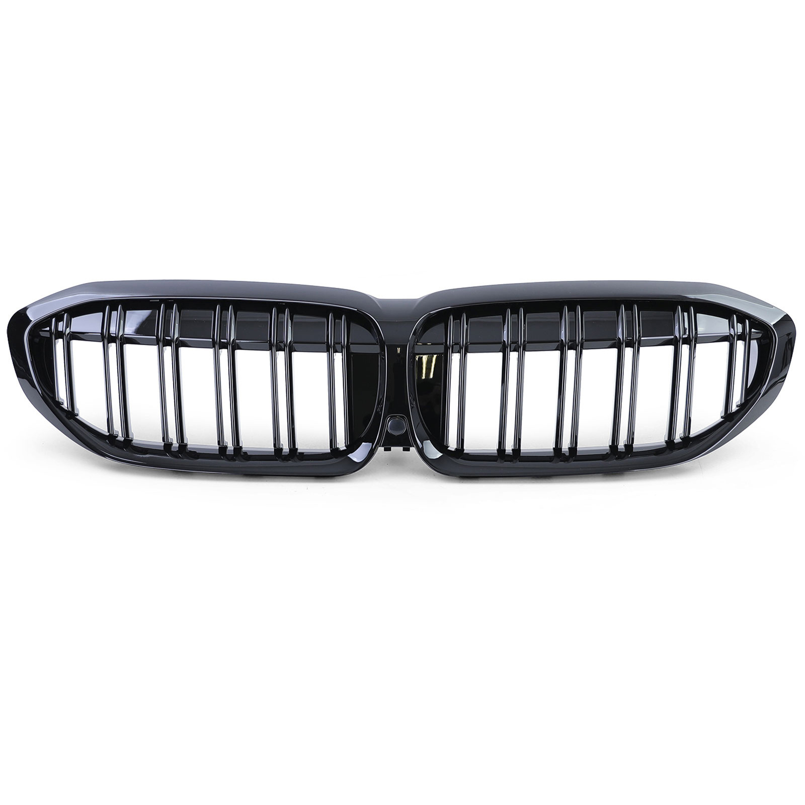 Grill nieren - geschikt voor BMW 3 Serie G20 G21 - Dubbele stang - Zwart glans