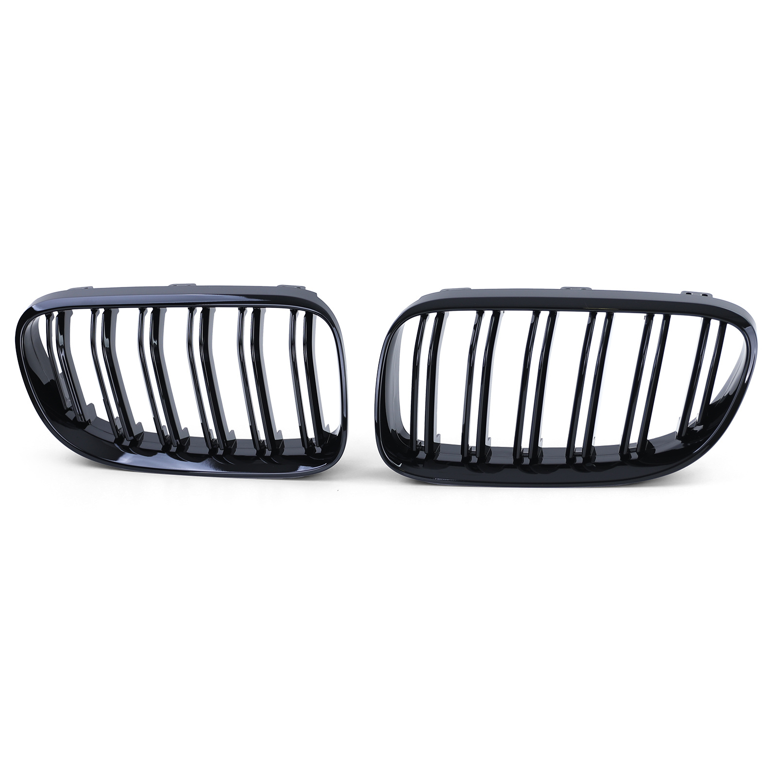 Grill nieren geschikt voor BMW 3 Serie E92 E93 - Dubbele stang - Zwart glans