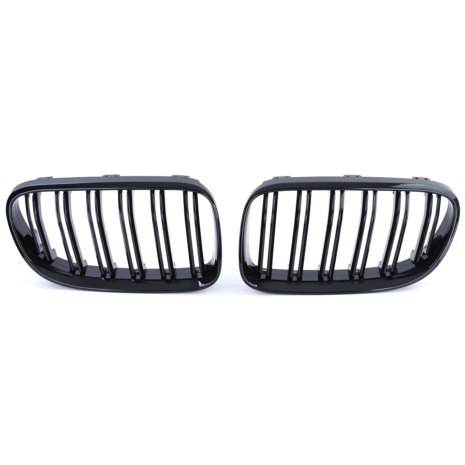 Grill nieren geschikt voor BMW 3 Serie E92 E93 - Dubbele stang - Zwart glans