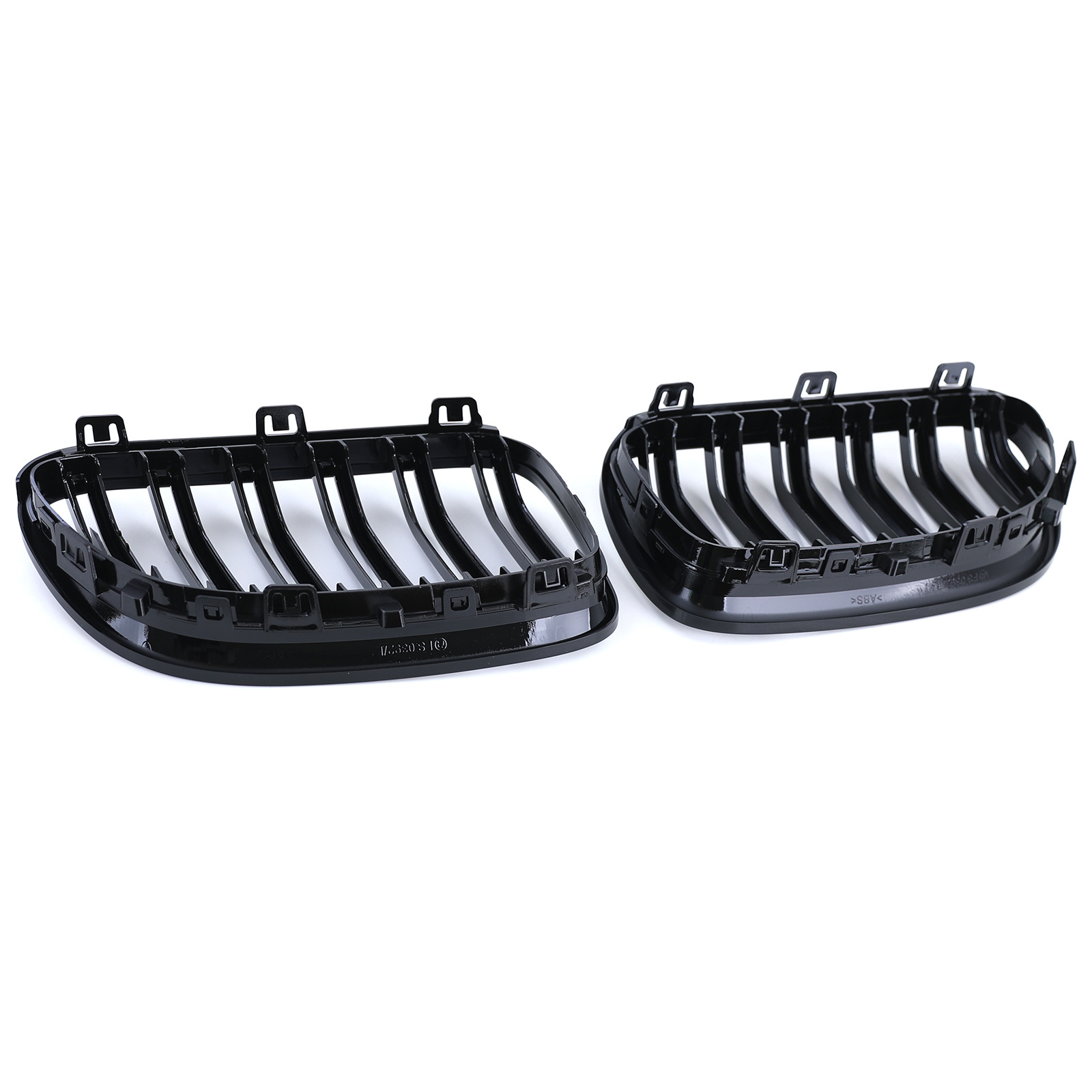 Grill nieren geschikt voor BMW 3 Serie E92 E93 - Dubbele stang - Zwart glans