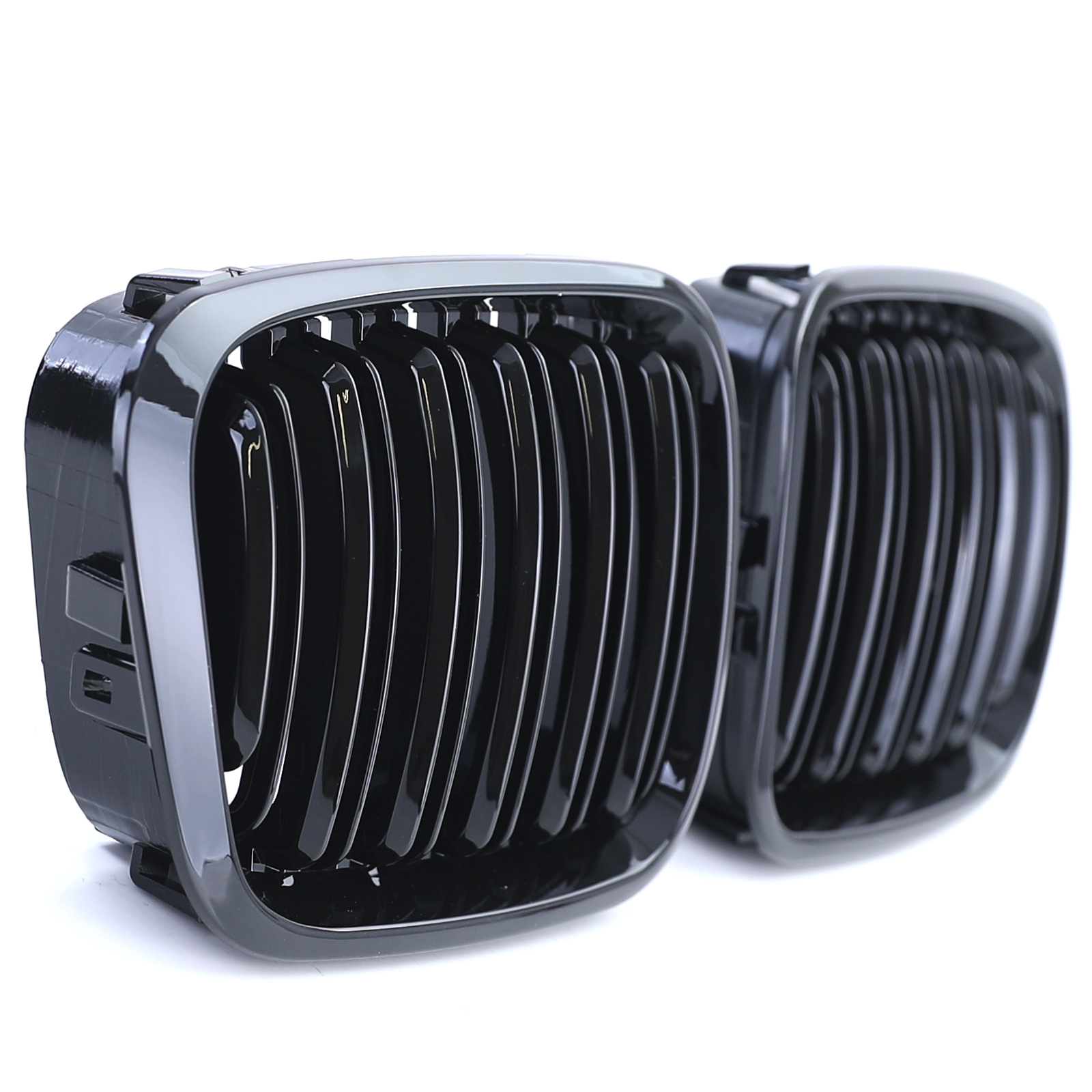 Grill nieren geschikt voor BMW 3 Serie E46 98-01 - Sportieve look - Dubbele brug