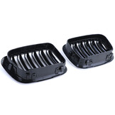 Grill nieren geschikt voor BMW 3 Serie E46 98-01 - Sportieve look - Dubbele brug