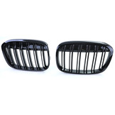 Grill nieren geschikt voor BMW X1 F48 14-19 - Sportief design - Zwarte glans
