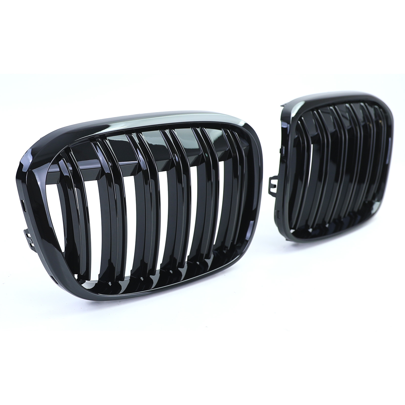 Grill nieren geschikt voor BMW X1 F48 14-19 - Sportief design - Zwarte glans